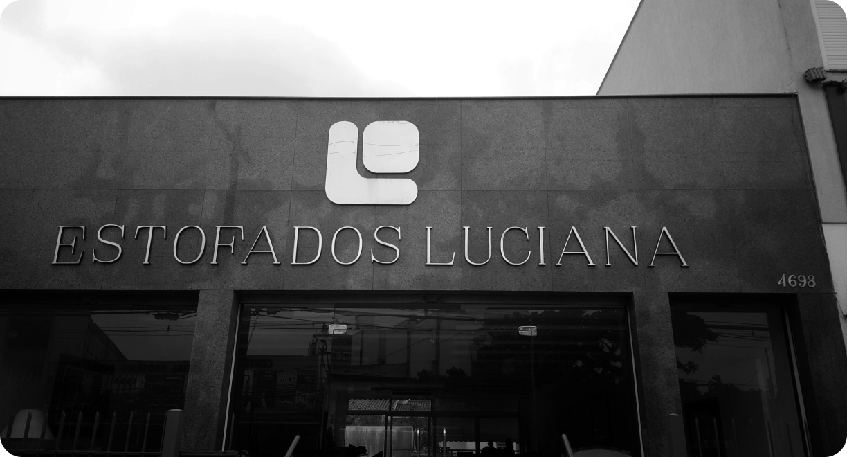 Fachada da Estofados Luciana